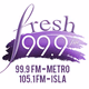 Logo de Fresh 99.9 FM - WIOC