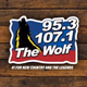 Logo de 95.3 & 107.1 The Wolf - WZLF