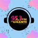 La Gigante 95.3 fm - XEGN logo