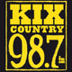 Logo de KIX Country 98.7 FM - WAKX