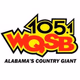 Logo de WQSB 105.1 FM - WQSB