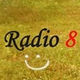 Radio 8  FM 106.8 logo
