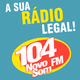 Logo de Rádio 104 FM Novo Som